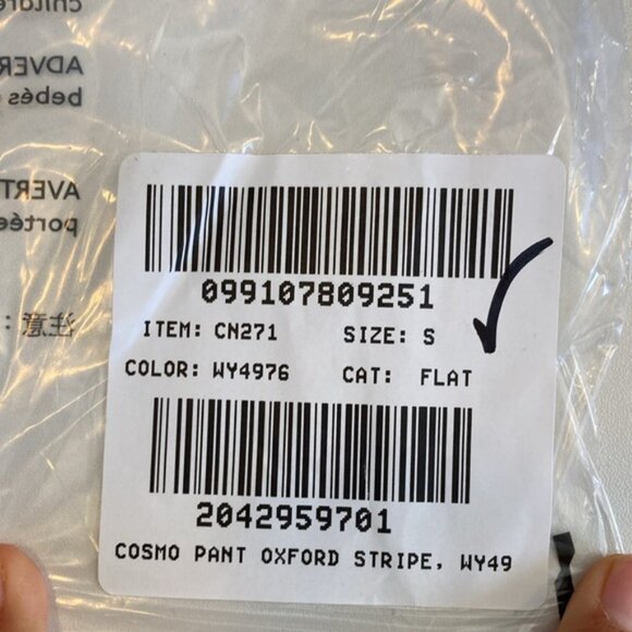 J Crew Womens Cosmo pant in oxford stripe Small Navy Stripe - Picture 6 of 7